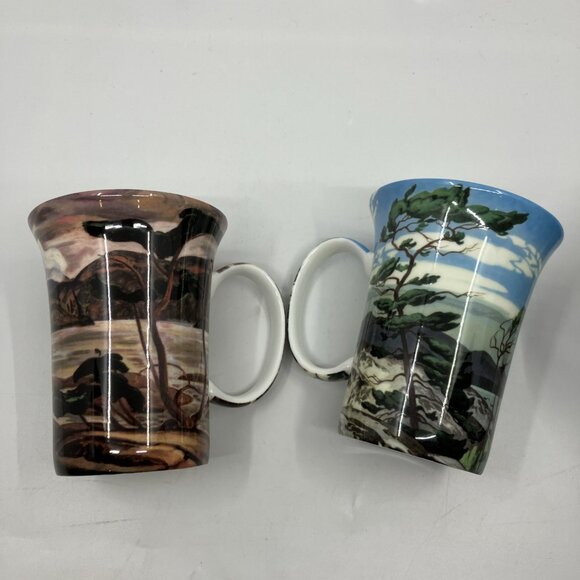 McIntosh Fine Bone China Old Masters Group of Seven Mug Set Gift Box - Picture 6 of 12